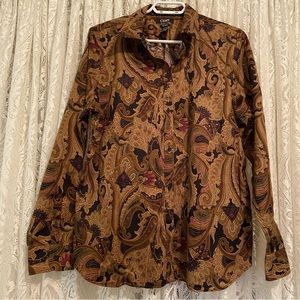 Chaps Paisley No Iron Button Down Shirt